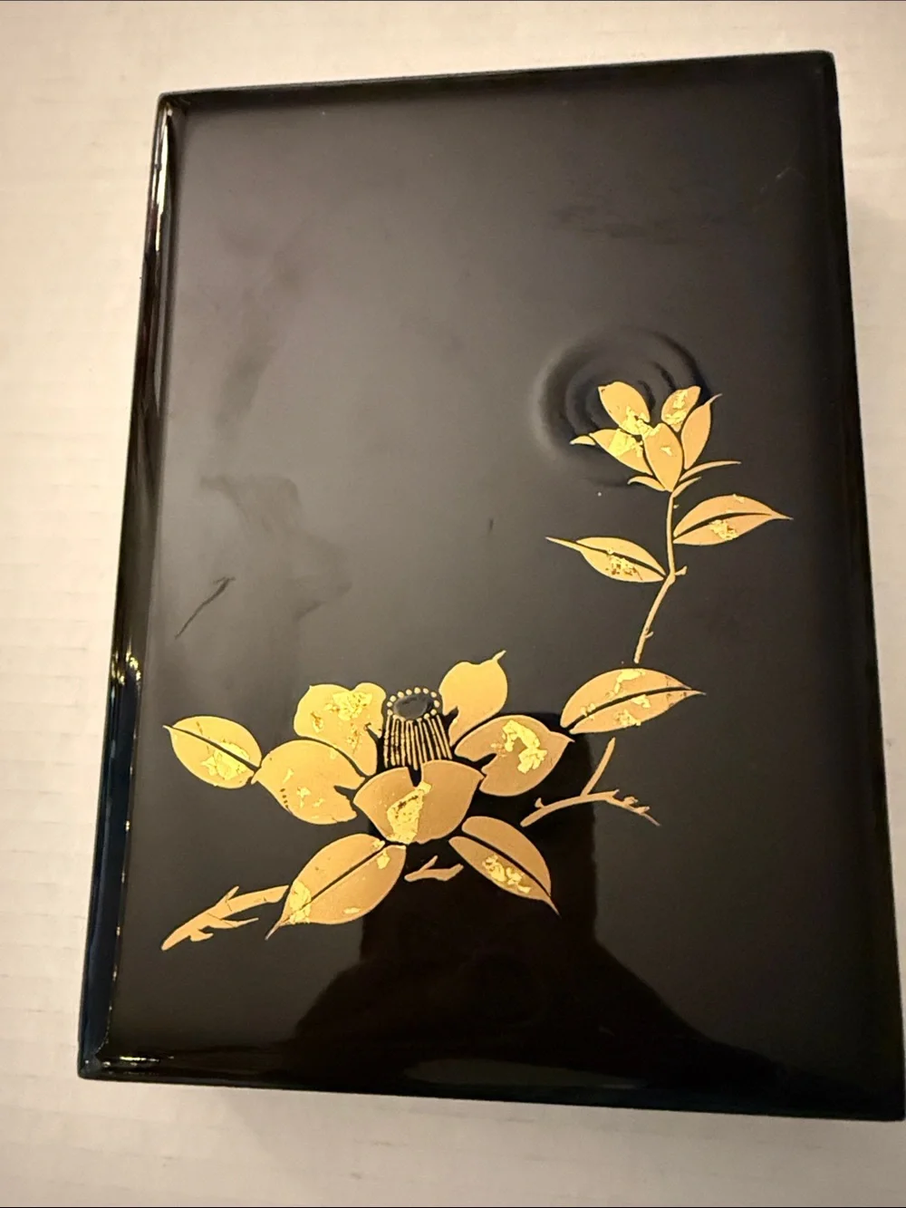 Vintage Lacquer Trinket Box. 7 1/2”x5 1/2”